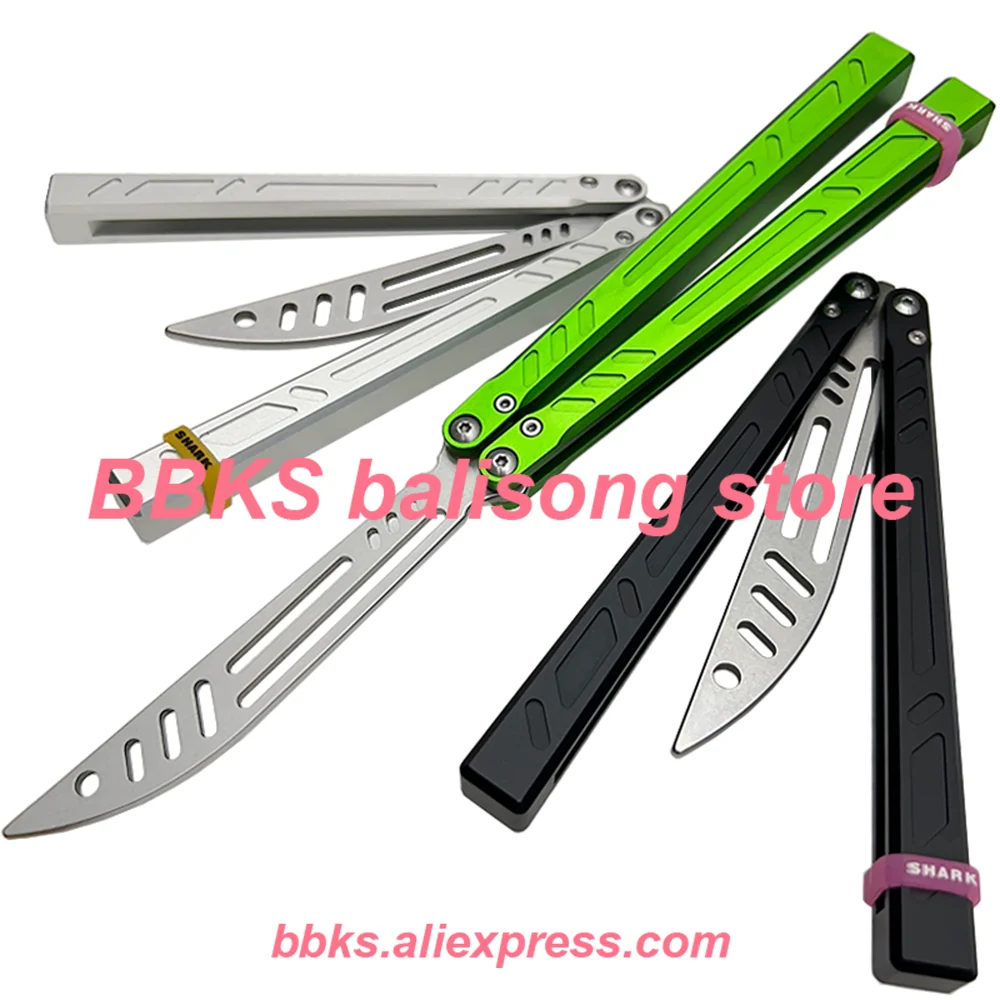 ARMED SHARK Barebones Clone Balisong Butterfly Trainer Knife Aluminum  Channel Handle Bushings System Outdoor Safe EDC - AliExpress