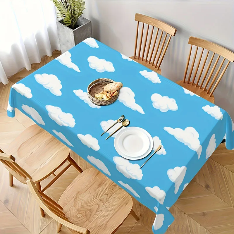 Ocean Wave Plastic tablecloth Blue Beach Pool theme Birthday Party supplies pe tablecloth size 137*274cm