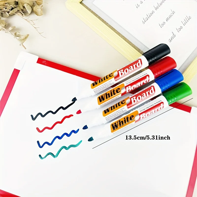 교사용 사무용 대용량 지울 수 있는 수성 마커 8종 세트 (빨강, 파랑, 검정, 초록)