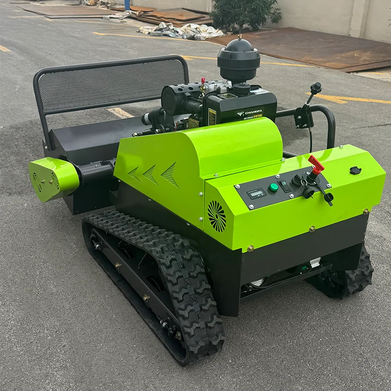 Tosaerba personalizzato, fattoria da giardino, tosaerba cingolato con telecomando completamente automatico, frantoio, robot intelligente - immagine 4