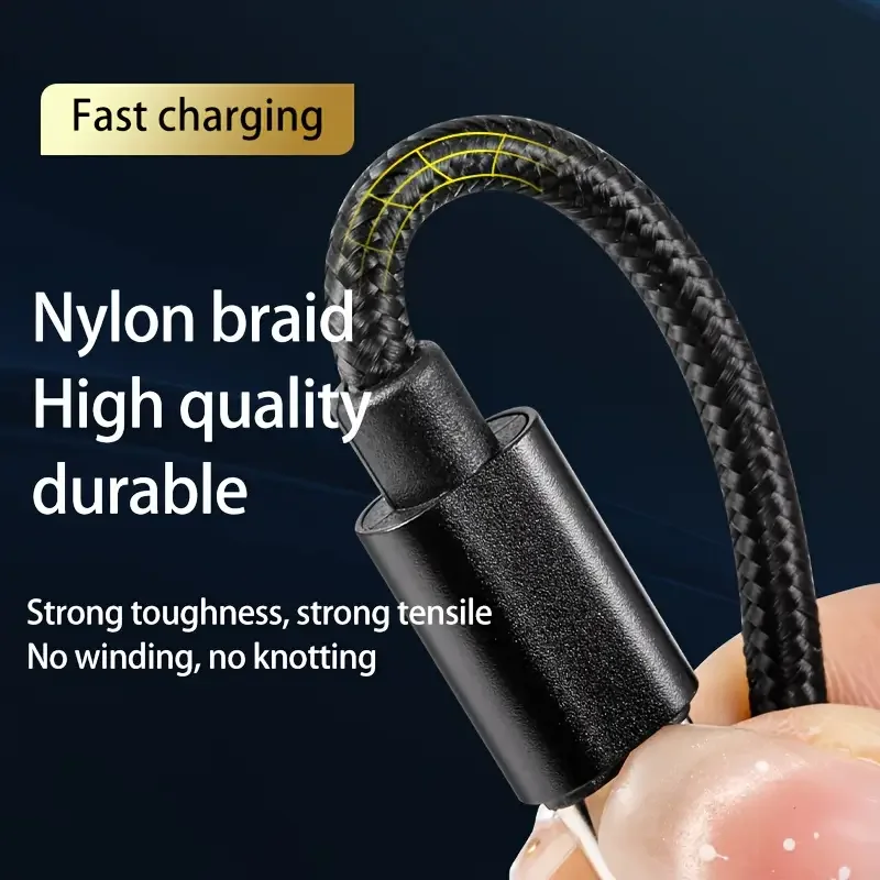 High-Speed USB Charging Cable - 1M Long Durable Data Charger Cord