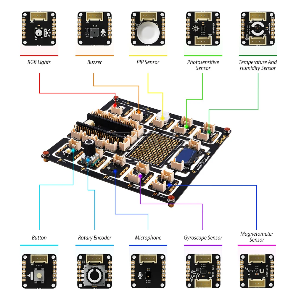 pinos pré-soldados, V1.0, 52Pi, Raspberry Pi Pico