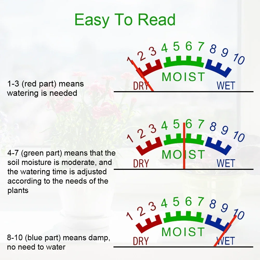 Mini Portable Hygrometer Tester Soil Moisture Meter Garden Plant Water Analyzer Home Flower Potted Soil Moisture Sensor Detector