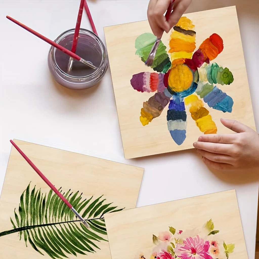 10/20/30/60 Pieces Craft Wood Board 7.87*11.81 Inch 2mm Thick Smooth Surface Plywood Square Wood Board Laser Cut