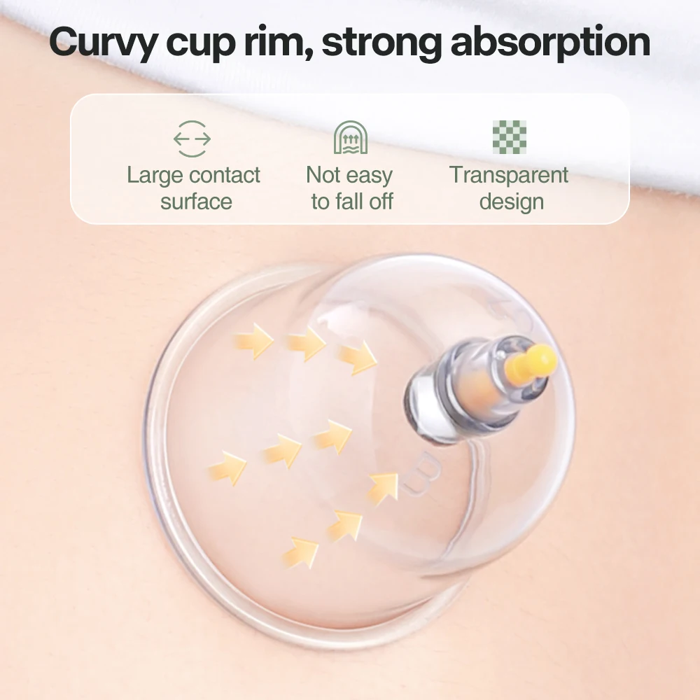 Cofoe 12/24pcs Manual Supping Device Vacuum Cupping Suction Cupping Magnetic Therapy Massage Body Pain Relief Home Health 2