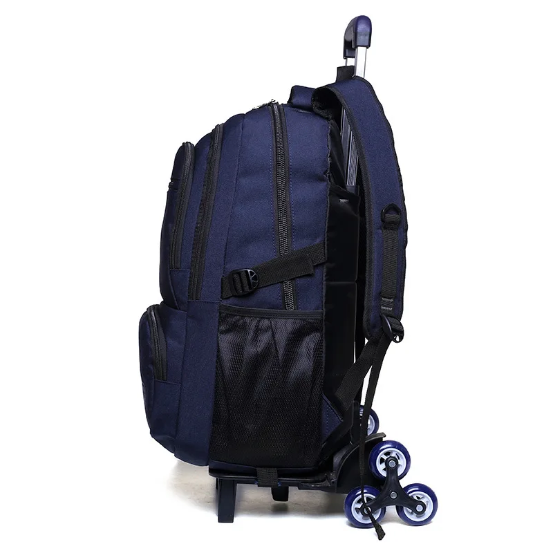 Children Backpack School Wheels Waterproof Backpack for School Teenager Boy Travel Backpack on Wheels Rolling School Bag Bookbag