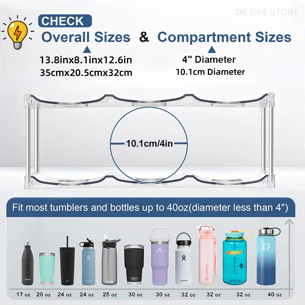 Stackable Water Bottle Organizer 5