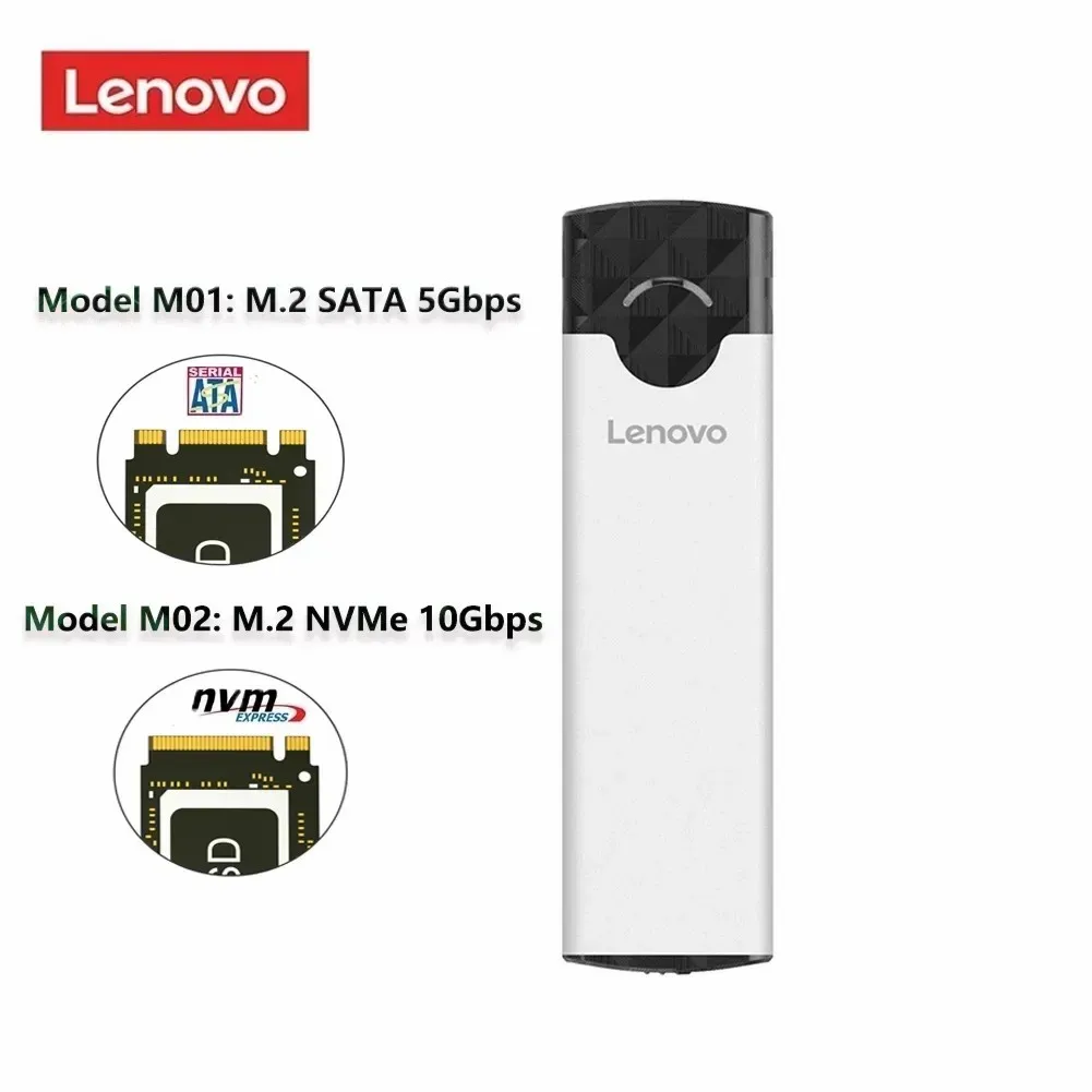External Hard Drive Case Ssd Enclosure Hard Drive Adapter Ssd Adapter External Hard Drive Box Hard Disk Case Hard Drive Enclosure Hdd Case Enclosure Lenovo M2 SSD Case, M.2 to USB 3.1 Gen 2 NVMe SSD Enclosure for nvme PCIE M Key,NGFF SATA B (B+M) Key SDD Hard Disk Box adapter