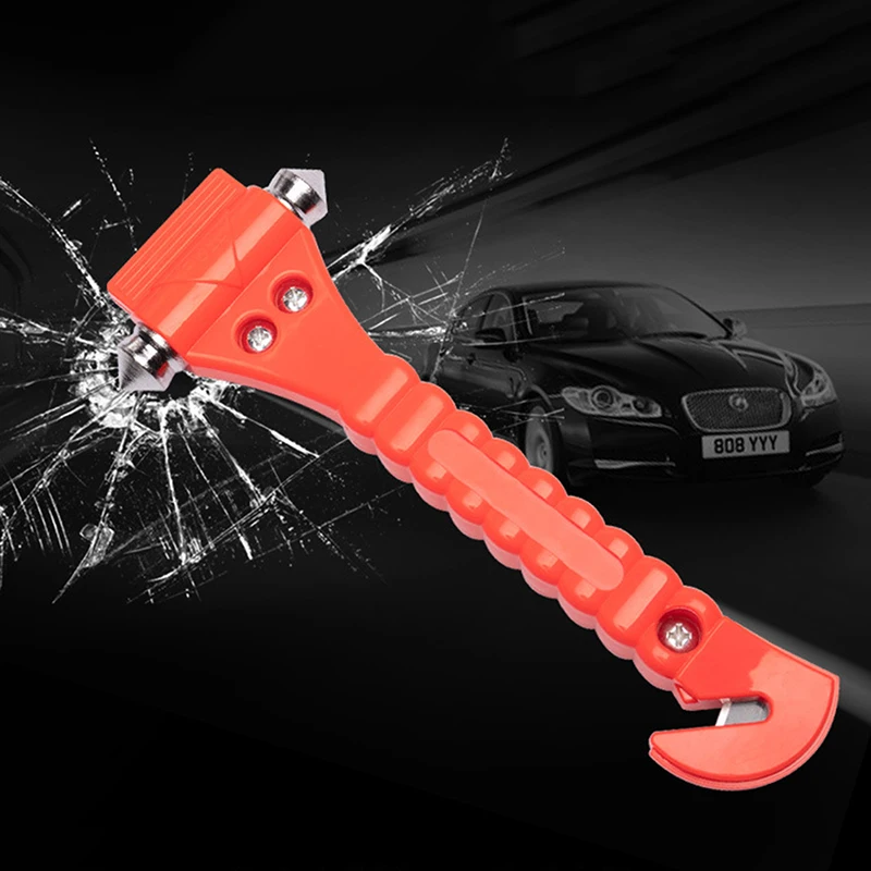 

Car Safety Hammer Emergency Escape Tool With Car Window Breaker And Seatbelt Cutter Life Saving Survival Kit Durable