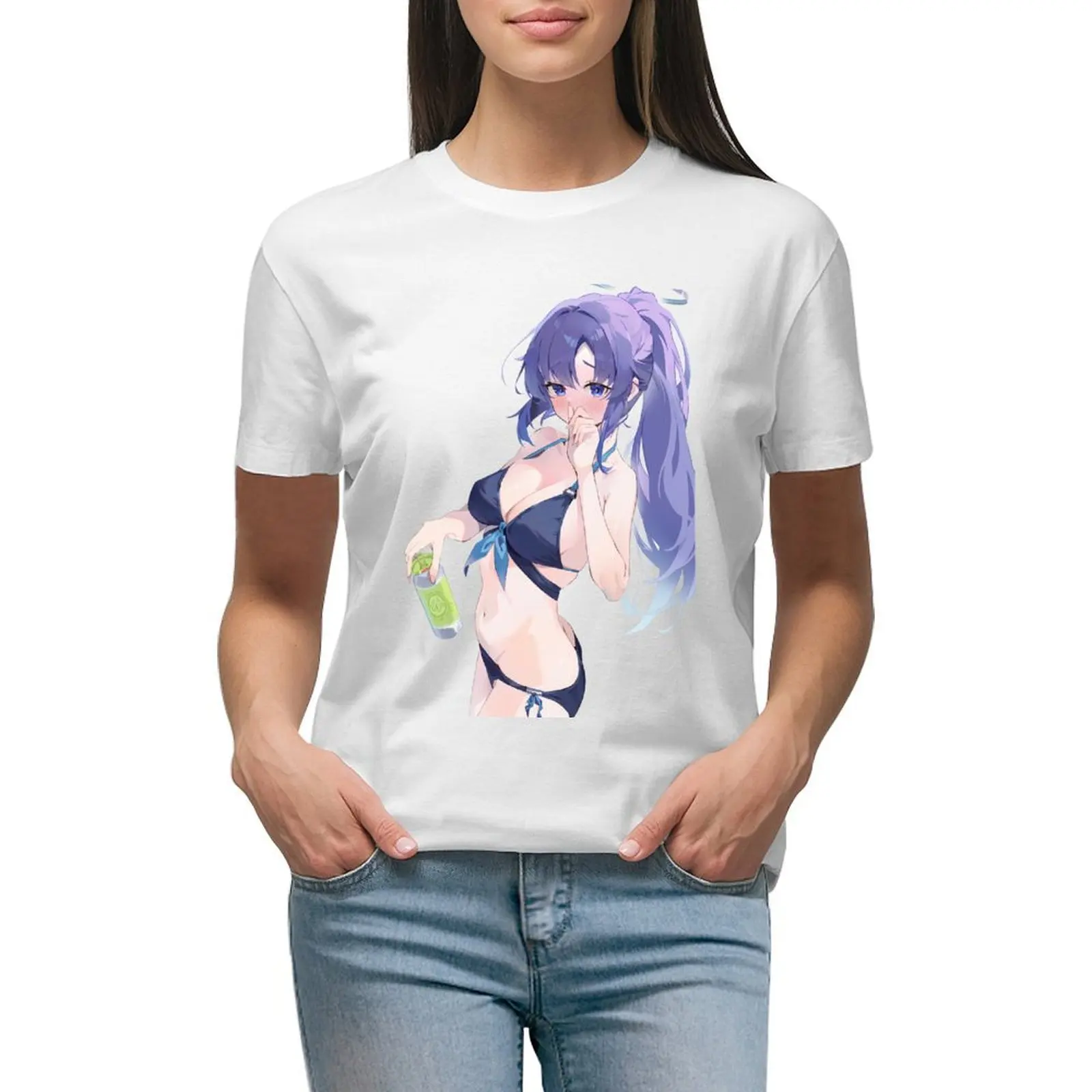

Hayase Yuuka T-shirt anime clothes korean fashion cute t-shirts for Women