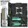 MACHINIST X99 Motherboard Set LGA 2011-3 kit Intel E5 2667 V4 CPU Processor 4x16=64GB DDR4 ECC RAM Memory SSD Nvme M.2 ATX MR9S 1