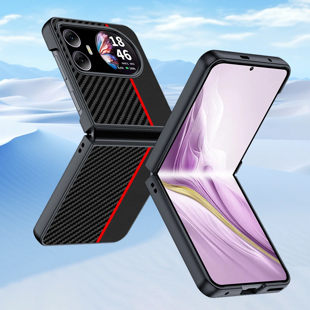 Luxurious Fiber PU-Leather Shockproof Phone Case Cover