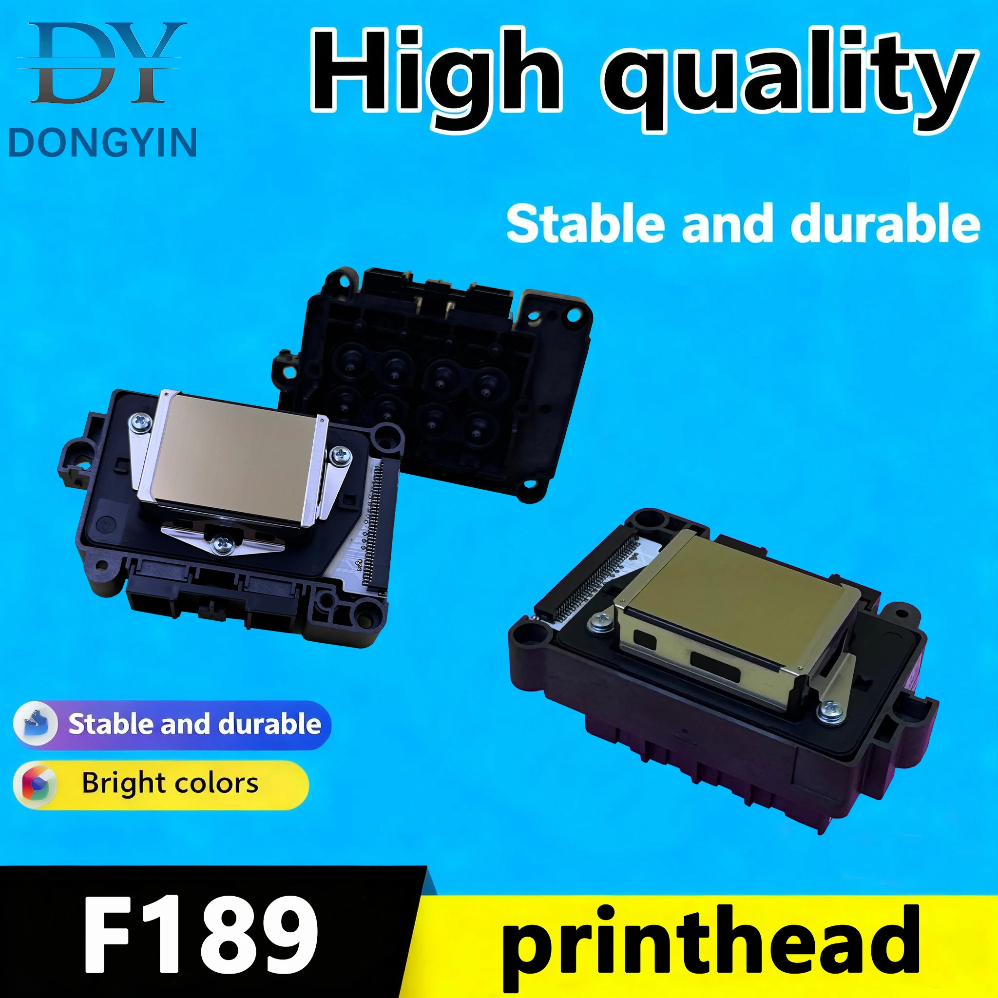 새로운 F189010 DX7 프린트 헤드, 잠금 없음 1 2 잠금 F189000 솔벤트 유성 잉크 프린트 헤드, EPSON B500 B310 B510 등에 적합