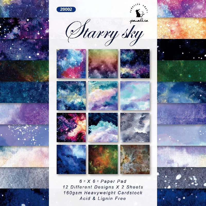 

12 Sheet Sky Scrapbooking Background Paper Decor Paper for DIY Card Making Wrapping Crafts Gift Handmade Cardstock Papers
