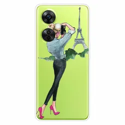 Transparent Soft TPU Silicone Shockproof Phone Case - Lovely Clear Design for Oppo K11 5G (45)