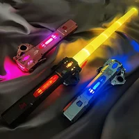 MYJCK Retractable Lightsaber Finger Rotating Laser Sword Flash Luminous Sound Cos Force Duels Battle Toy for Kids Adult Gifts 2