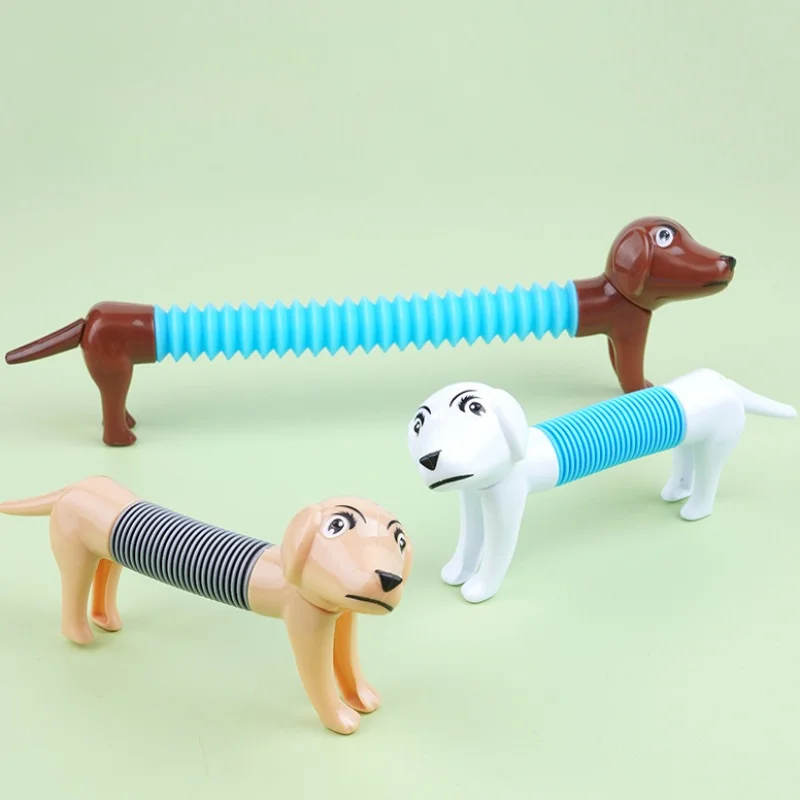 

Детское креативное забавное настольное украшение, подарок «сделай сам», пластиковая игрушка для снятия стресса, игрушка-орнамент, Детская Новая телескопическая игрушка-трубка, игрушка-животное