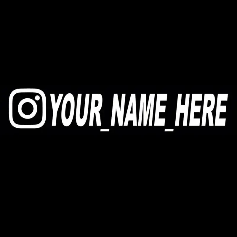 User Name Custom Personalized Instagram Vinyl Decals Motorcycle for Instagram FACEBOOK Customization Needs Remarks Car Sticker - Image 6
