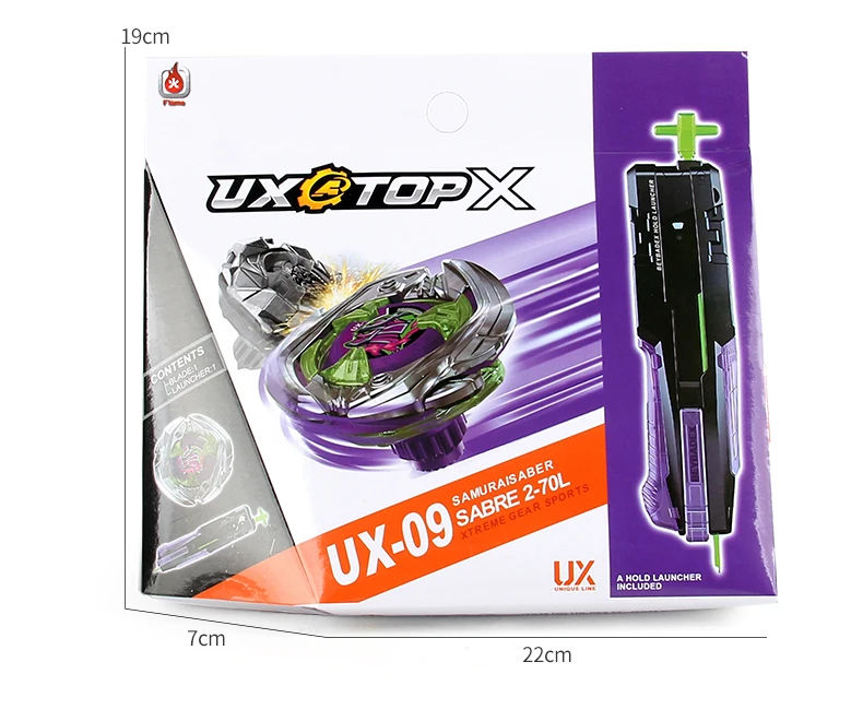 BEY X UX-09 Starter Samurai Sabre mit Schwertwerfer Set Geschenk Spinning Toy Battle Top – Detail 10