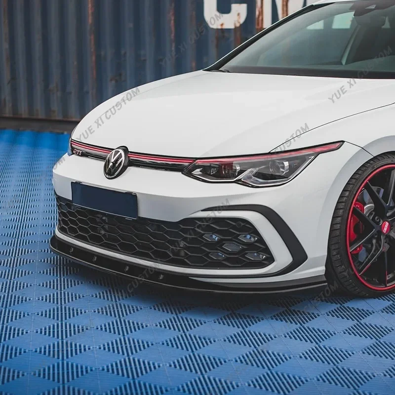 Передний бампер в стиле Maxton, разветвитель спойлера ДЛЯ VolksWagen Golf MK8 Golf 8 GTI GTD GTE R-Line 2020-2023, передняя отделка для подбородка Передний бампер в стиле Maxton, разветвитель спойлера ДЛЯ VolksWagen Golf MK8 Golf 8 GTI GTD GTE R-Line 2020-2023, передняя отделка для подбородка