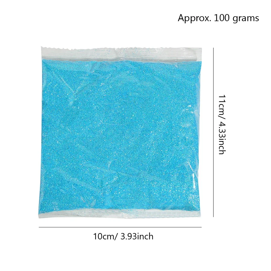 Nail Glitter Powder 100g Bulk Packs Extra Fine Nail Glitter Powder for Nail Art Tips Designs Body Art Craft Shimmering Decoration