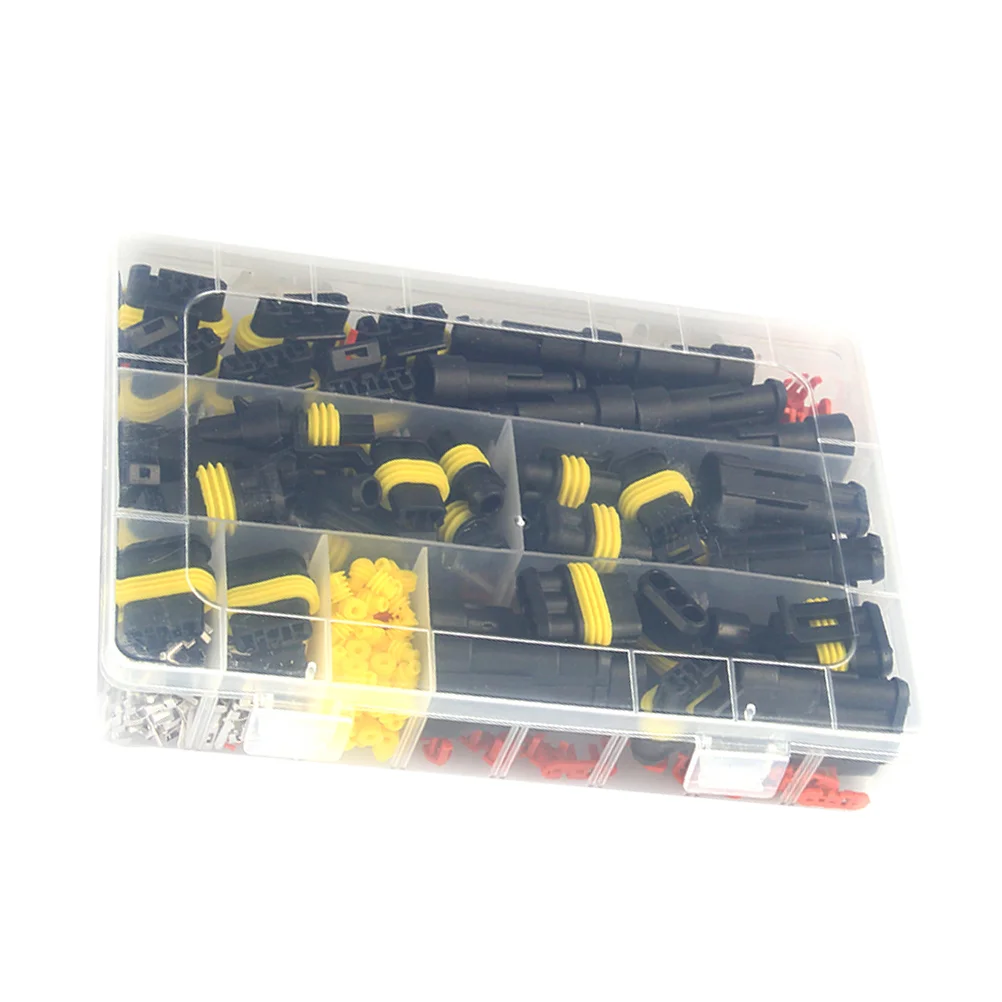 

352pcs/box Wire Connector Plug Harness Plug Connector 1/2/3/4 Pin Hid Connectors