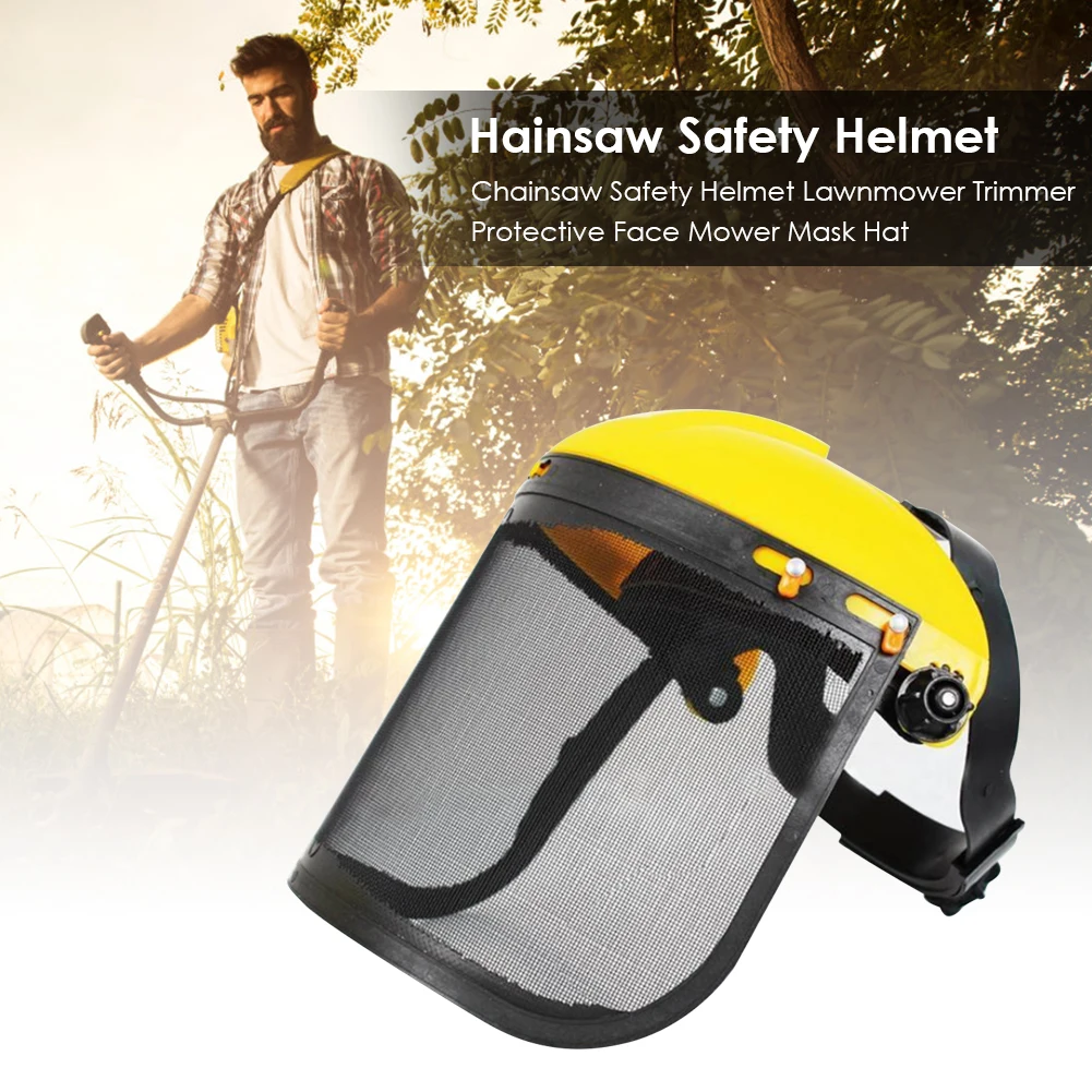 Electric Cutting Chainsaw Safety Helmet forestry Sun Visor Lawnmower