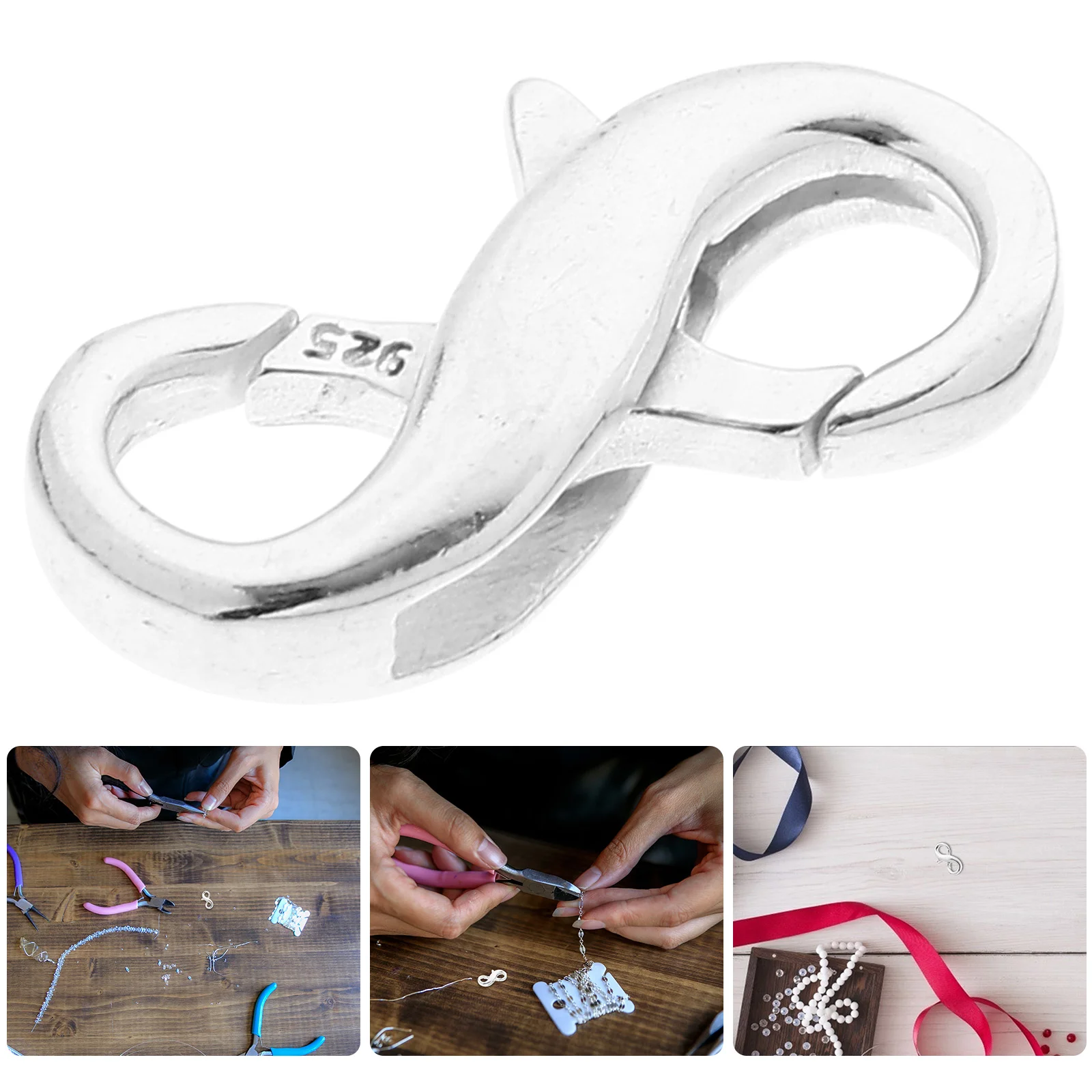 

Jewelry Lobster Clasp Necklace Clasp Converter Double Opening Clasps Connector