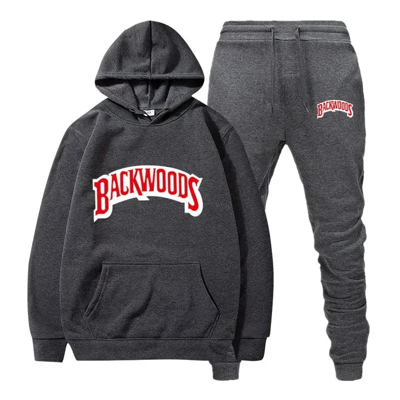 Sweatshirt Sets Backwoods Prints Men Women Unisex Sets Casual Hoodies Sports Suits Oversized Sweatshirts Street Tracksuits Coat
