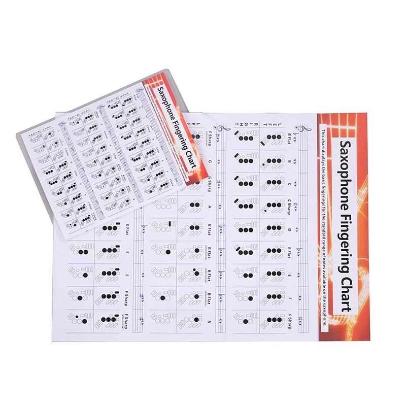 Saxophone Practice Chart Coated Paper Saxophone Fingering Chart Fingering Music Chords Poster