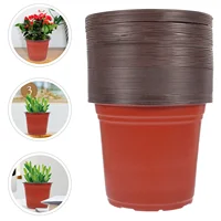 50 Pcs Plant Pots Indoor Flower Seedling Supplies Garden Large Plastic Planter Starter for Outdoor Plants 6