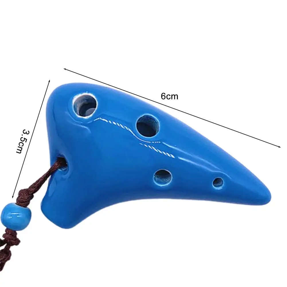 Ceramic Ocarina Handmade Ocarina 6 Hole Professional With Lanyard Music Score Musical Instrument