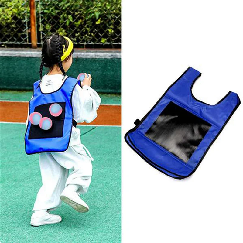 B78B-Eludeball 게임 세트 10Pcs 어린이 Eludeball 태그 실내 야외 놀이터 게임을위한 40 스포츠 Elude 공과 끈적 끈적 조끼 S