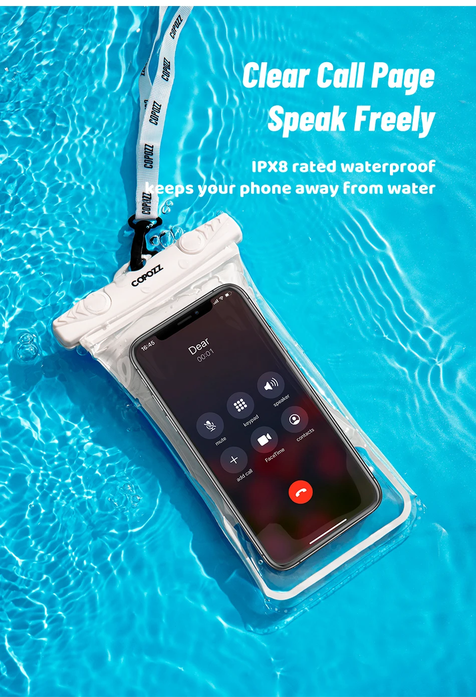 Waterproof touchscreen Phone Case