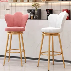 Stylish Designer Bar Chairs Modern Metal Round Gold Design Nordic Chair Minimalist Comfortable Barkrukken Home Furniture
