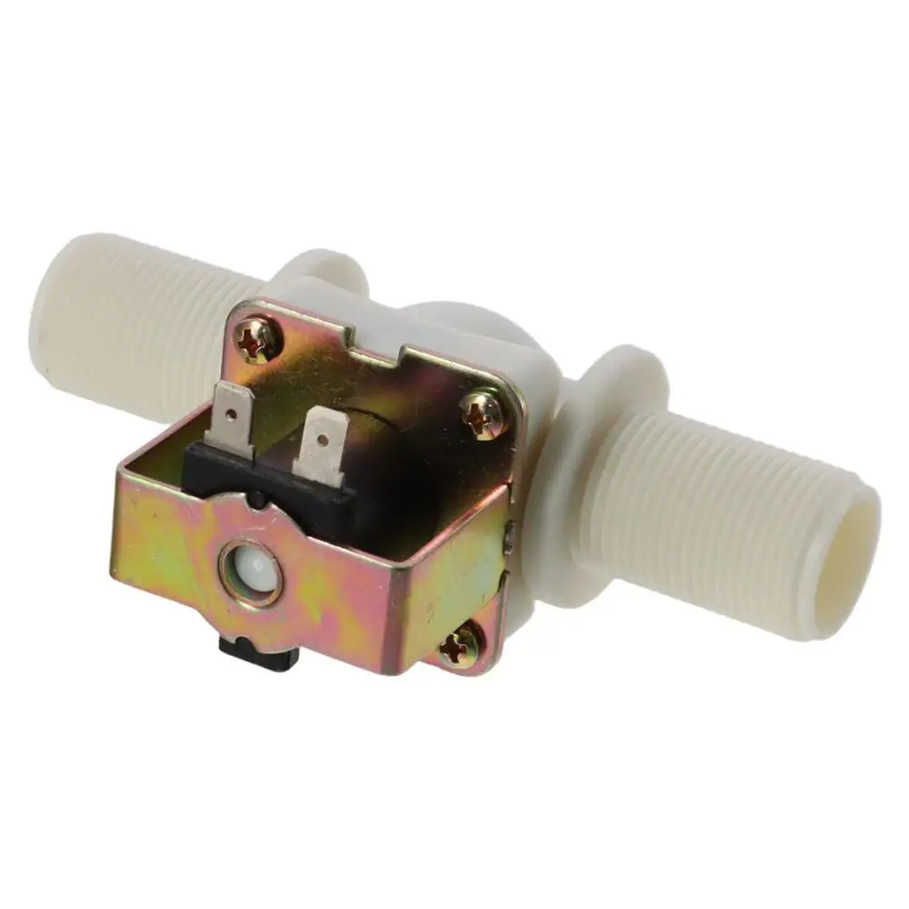 

DC 12V Solenoid Valve Water Inlet Normally Closed White Flow Switch 3/4" Water Solenoid Valve Washing Machine, Water Dispenser