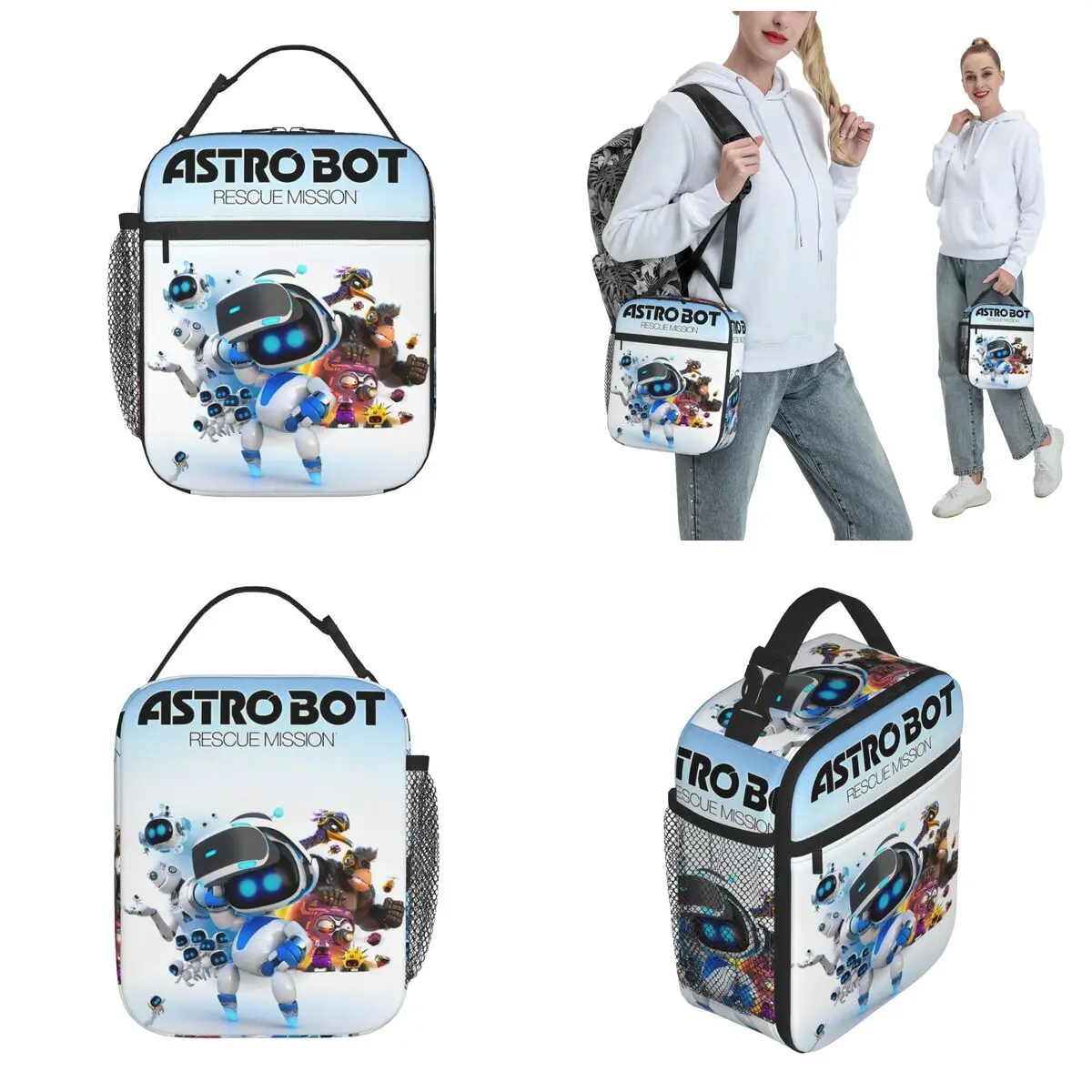 Lunch Boxes ASTRO-BOT Game Fans Merch Lunch Container Fashion Cooler Thermal Lunch Box For School 4