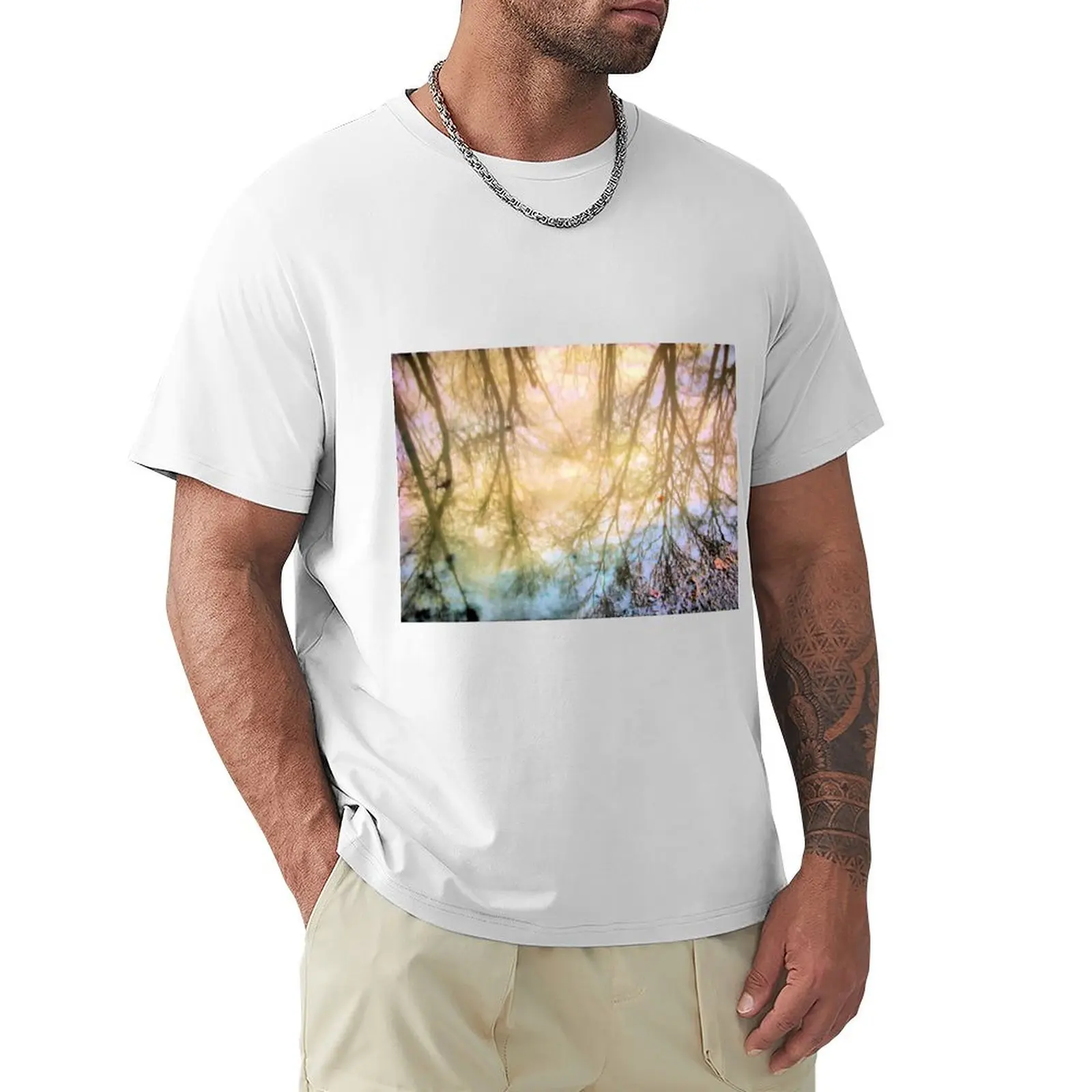 

Winter Reflections in the Sunlight T-Shirt sports fans korean fashion heavyweights Men's t-shirt