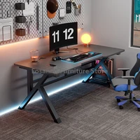 Premium Carbon Fiber Ergonomic Gaming Desk Sturdy K-type steel Feet Home Room Desk Gamer Table High Quality Stable Office Table