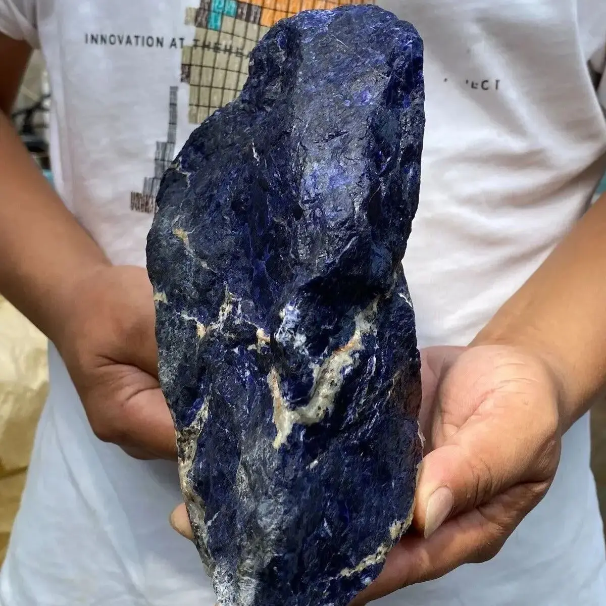 Natural Large Noble Dark Blue Sodalite Crystal Gemstone Rough Raw Rock Specimen Healing 5