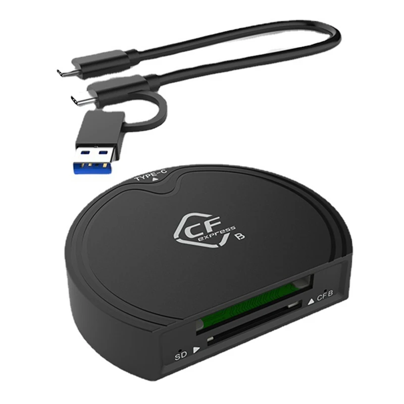 

1Set Card Reader Cfexpress Type B/SD Memory Card Adapter USB3.2 Gen2 High Speed Card Reader 10Gbps