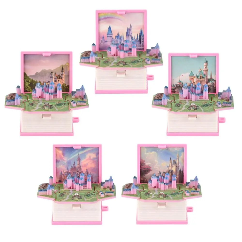 3D 미니 스테레오 캐슬 북 키체인 장난감, 불안 스트레스 해소, 감각 장난감, 생일 선물, 배낭 키체인