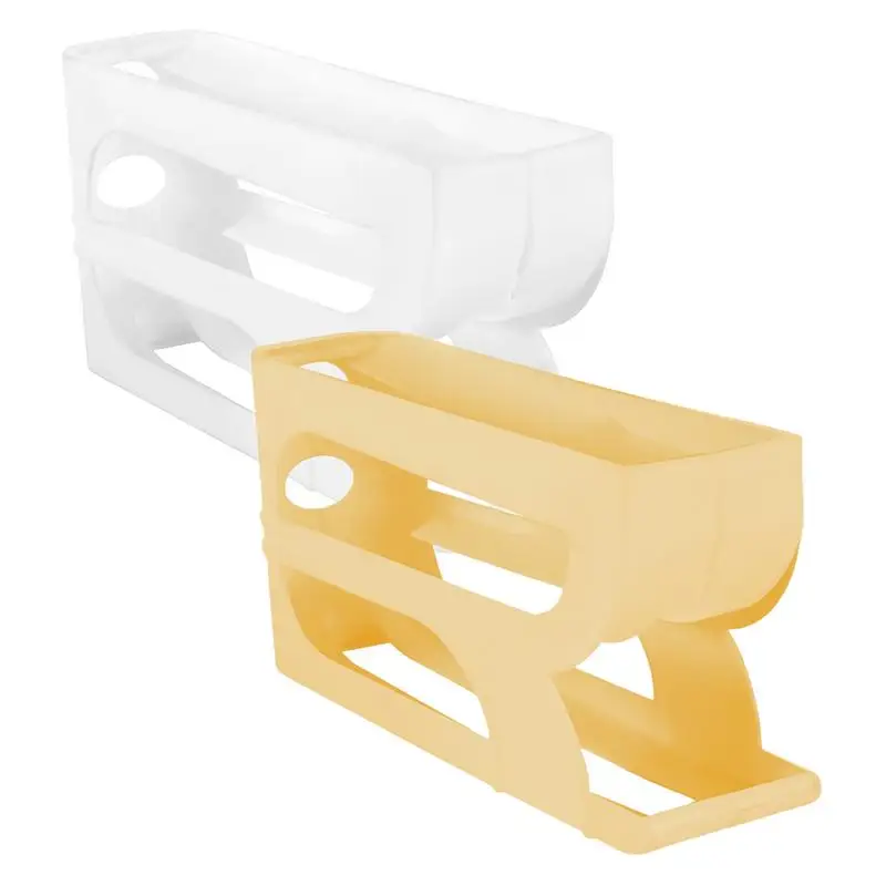 New Automatic Rolling 3 layer Egg Dispenser Egg Holder Dispenser for Refrigerator Holds Eggs Space-Saving Egg Dispenser 5