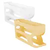 New Automatic Rolling 3 layer Egg Dispenser Egg Holder Dispenser for Refrigerator Holds Eggs Space-Saving Egg Dispenser 5