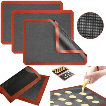Perforated Silicone Baking Mat Non-stick Oven Sheet Liner Bakery Kitchen Bakeware Accessory Tools Pastry Macaron Pad For Cookies