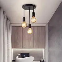 Industrial style restaurant E27 living room ceiling light retro bedroom kitchen corridor staircase countryside pendant light 3