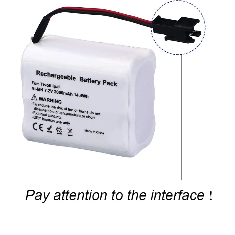 Batteria Ni-MH 7,2V 2100mAh Per Radio Tivoli PAL/iPAL MA-1, MA-2, MA-3 - Sostituto Ad Alta Capacità