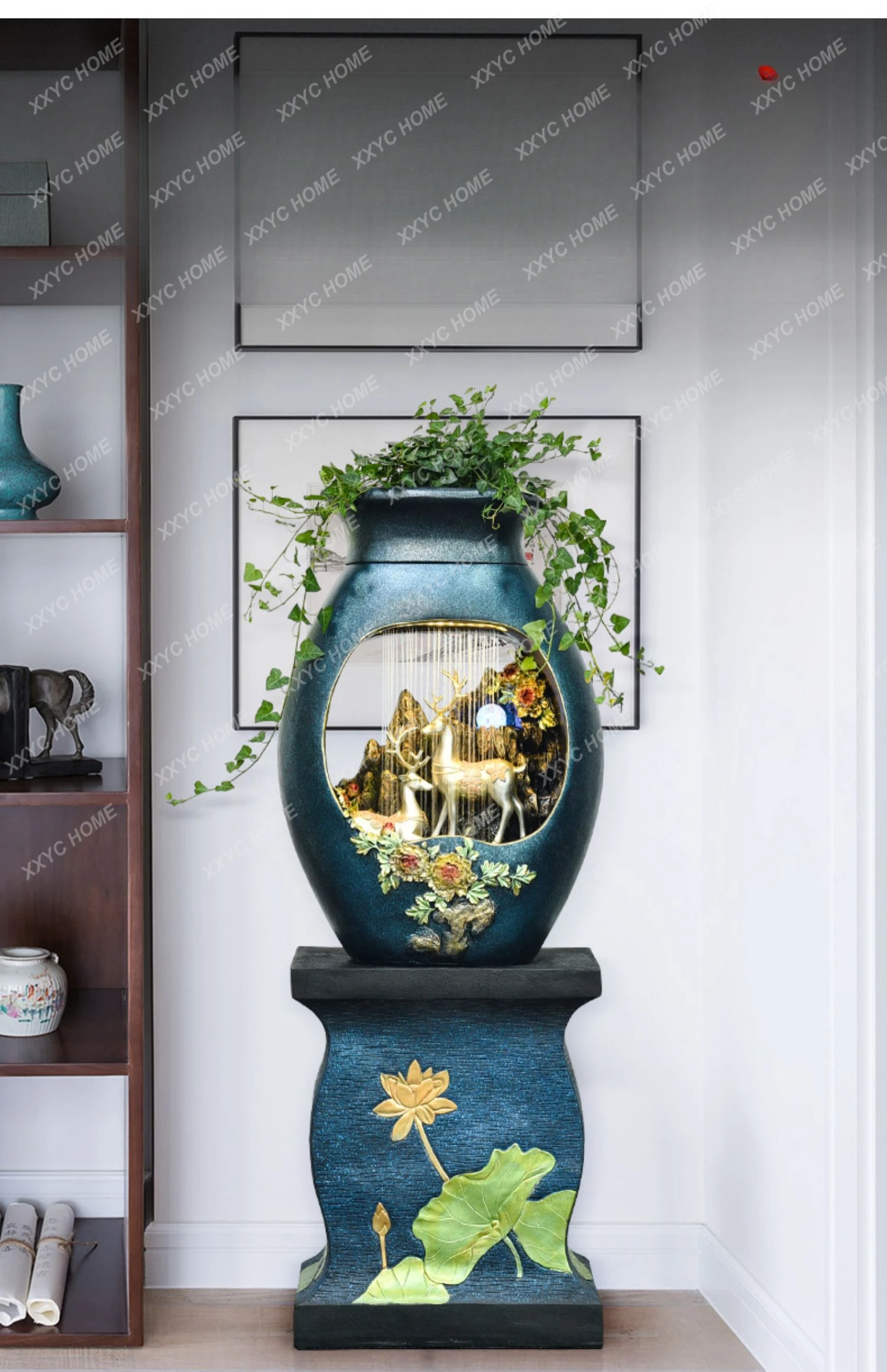 

Павлин счастливая плавучая Вода украшения фонтан мяч Fengshui гостиная Новый китайский стиль напольные украшения