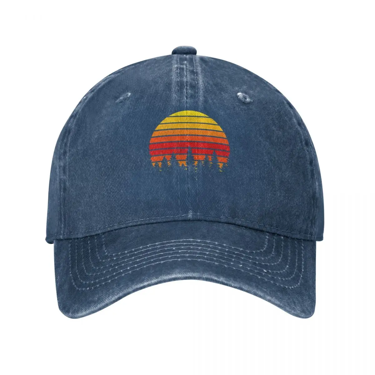 

Retro Sunset Forest Baseball Cap Horse Hat Christmas Hats Golf Hat Man Caps For Men Women'S