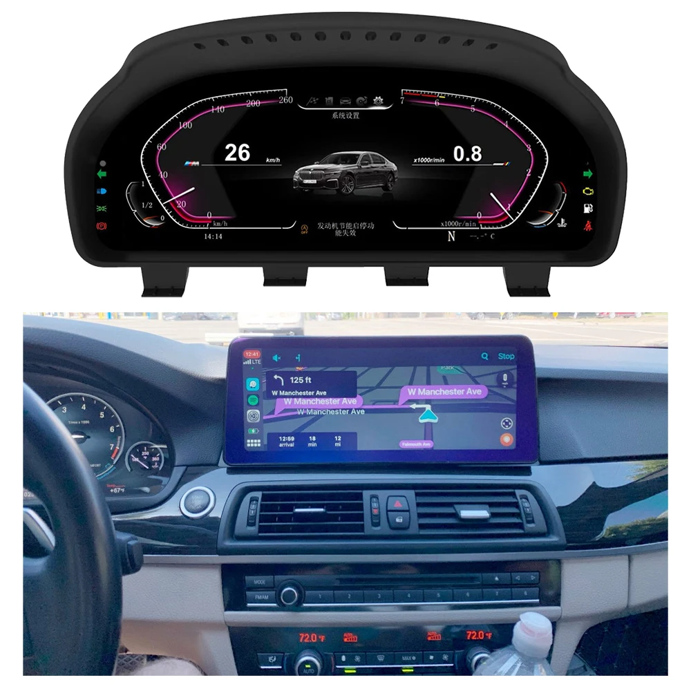 LCD Display Instrument Cluster Digital Carplay Touch Screen Car Radio GPS  Navigation for BMW 5 Series F10 F11 - China Video for BMW F10, Car DVD  Player for BMW 5 Series